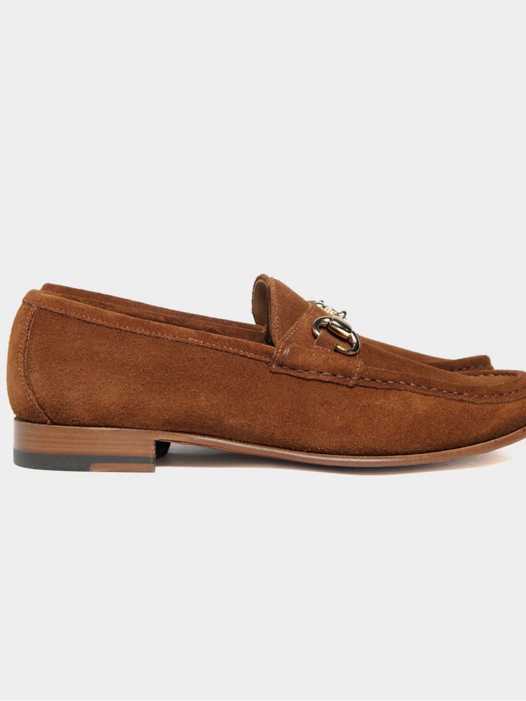 Todd Snyder Brown Suede Horsebit Slip-On Loafers